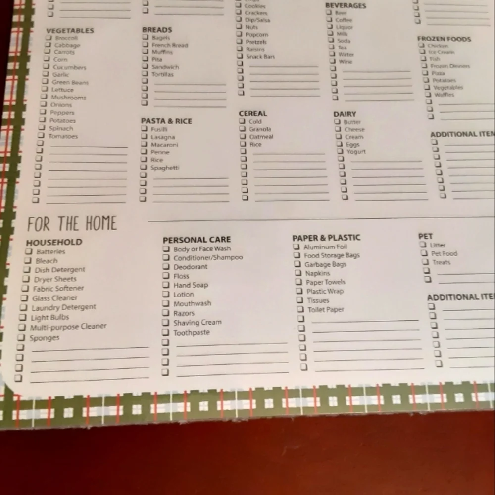 🆕️ Magnetic Grocery Shopping Planner